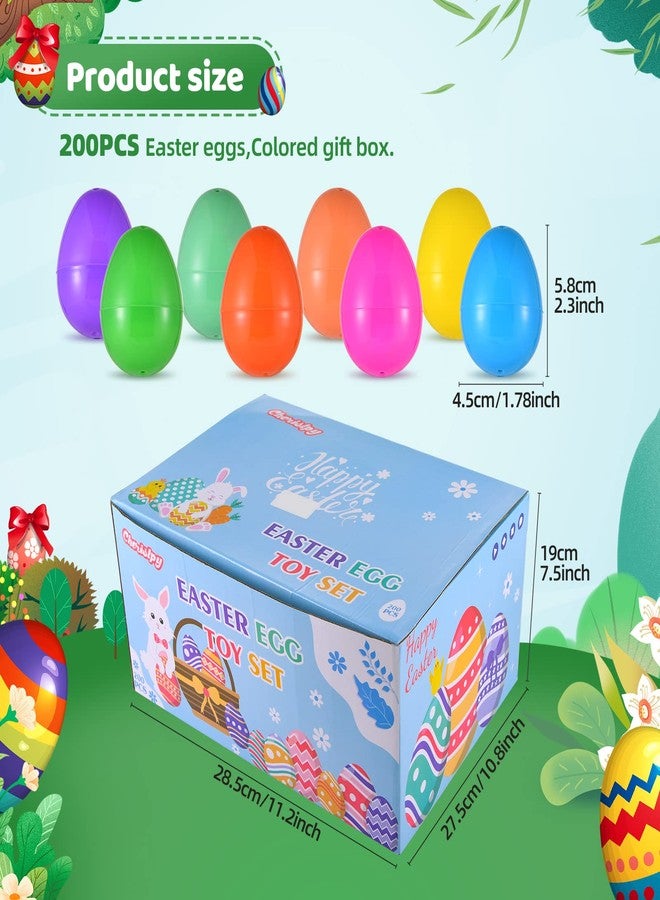 Cherislpy 200 Pack Prefilled Easter Eggs with Mini Novelty Toys Inside Assorted Toys Great for Kids Girls Boys Easter Party Favors Basket Stuffers Eggs Fillers - Image 3